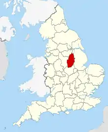 Nottinghamshire within England