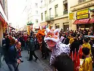 Chinese new year celebration in Lyon, France.