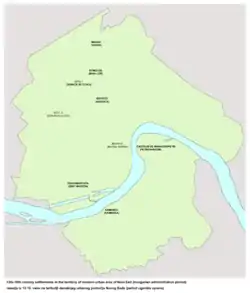 Medieval settlement of Sent Marton in the location of modern Telep