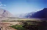 View from Diskit gompa on Nubra Valley