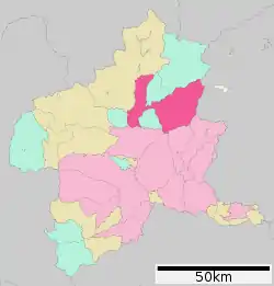 Location of Numata in Gunma Prefecture