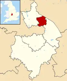 Shown within Warwickshire