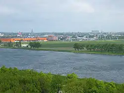 Beverwijk as seen from the North Sea Canal