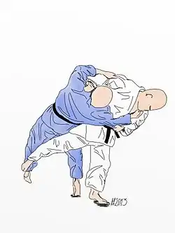 O-soto-guruma illustration