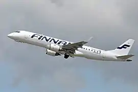 An Embraer 190 operated by Nordic Regional Airlines