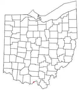 Location of Friendship, Ohio