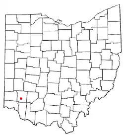 Location of South Lebanon, Ohio