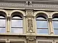 Hanke Building on Main Street detail (Renaissance Revival)