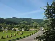 Great Ridge, viewed from the Gura Humorului–Bucșoaia road