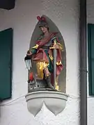 Woodcarving of St Florian