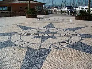 Pavement in Ocean Village Gibraltar