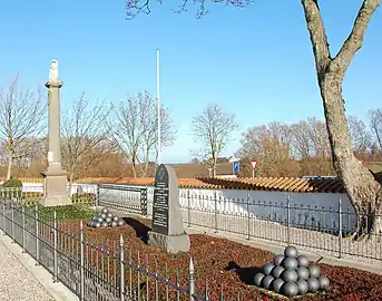 The Battle of Zealand Point Memorial in Odden Cemetery.