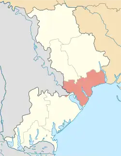 Location of Odesa Raion