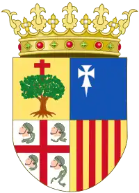 Coat of arms of Aragon (1499–)(legal regulation, 1984–)