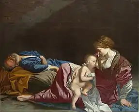 Orazio Gentileschi's Rest on the Flight into Egypt now in the J. Paul Getty Museum