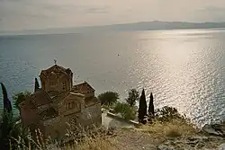 The Church of St. John at Kaneo above the lake