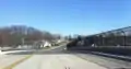 Old Harford Road at new (2017) I-695 Baltimore Beltway overpass, north end looking north