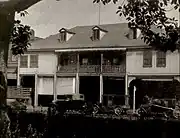 "Old Lugo House on the Plaza, Los Angeles" from the American Guide to Los Angeles, published 1941