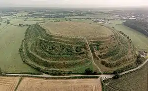 Old Oswestry hillfort remains, England