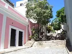 Traditional callejón in Old San Juan