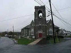 A church in Old Zionsville, April 2011