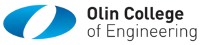 Olin College of Engineering word mark. A stylized blue letter "O" is on the left, with the name "Olin College of Engineering" to the right.