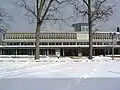 Olin Library in the snow