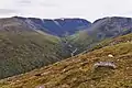 Creag Meagaidh and the Coire Ardair seen from Càrn Liath
