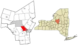 Location in Oneida County and the state of New York.
