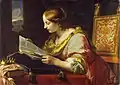 Saint Catherine of Alexandria reading, 1670