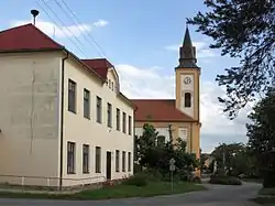 Elementary school and the Church of Charles Borromeo