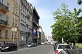 Opletalova street in the Prague-New Town, adjacent to Wenceslas Square