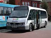 Arriva North West and Wales Optare Alero in Wrexham in April 2008