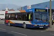 Stagecoach Chesterfield Optare Excel 2 in Clay Cross in March 2009