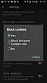 Block cookies
