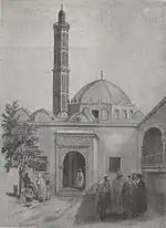 A view of the minaret and the dome.