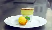 Soufflé in a Villeroy & Boch ramekin
