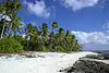 Beach near the landing on Orona Island.