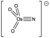 [OsNO3]−, which is isoelectronic with osmium tetroxide.