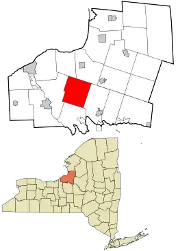 Location in Oswego County and the state of New York.