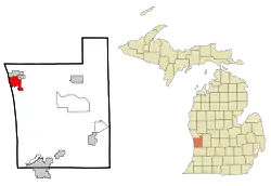 Location of Grand Haven within Michigan