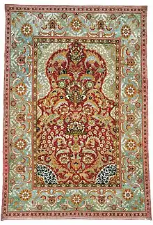 Niche Prayer carpet. Turkey, 2nd half of the 16th century. Museum of Applied Arts, Vienna