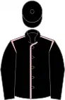 Black, pink seams, black sleeves, black cap