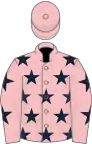 Pink, dark blue stars, pink cap