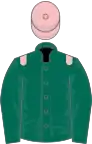 dark Green, Pink epaulettes and cap