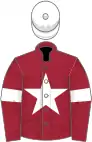 Maroon, White star, armlets and cap