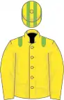 Yellow, Light Green epaulets, striped cap