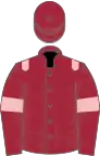 Maroon, pink epaulets and armlets