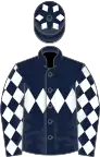 Dark blue, white triple diamond, diamonds on sleeves and cap
