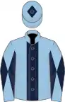 Light Blue, Dark Blue stripe, diabolo on sleeves and diamond on cap